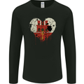 Love Flag Gibraltar Football Mens Long Sleeve T-Shirt Black