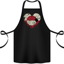 Love Flag Greenland Football Cotton Apron 100% Organic Black