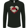 Love Flag Greenland Football Mens Long Sleeve T-Shirt Black