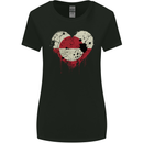 Love Flag Greenland Football Womens Wider Cut T-Shirt Black