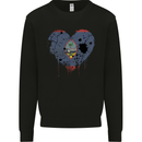 Love Flag Guam Football Mens Sweatshirt Jumper Black