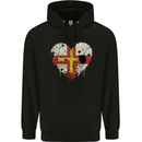 Love Flag Guernsey Football Childrens Kids Hoodie Black