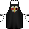 Love Flag Guernsey Football Cotton Apron 100% Organic Black