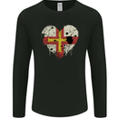 Love Flag Guernsey Football Mens Long Sleeve T-Shirt Black