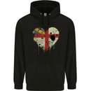 Love Flag Herm Football Childrens Kids Hoodie Black