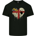 Love Flag Herm Football Mens Cotton T-Shirt Tee Top Black