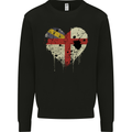 Love Flag Herm Football Mens Sweatshirt Jumper Black