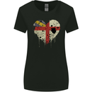 Love Flag Herm Football Womens Wider Cut T-Shirt Black