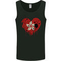 Love Flag Hong Kong Football Mens Vest Tank Top Black