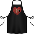 Love Flag Isle of Man Football Cotton Apron 100% Organic Black