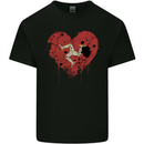 Love Flag Isle of Man Football Kids T-Shirt Childrens Black