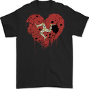 Love Flag Isle of Man Football Mens Gildan Cotton T-Shirt Black