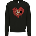 Love Flag Isle of Man Football Mens Sweatshirt Jumper Black
