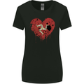 Love Flag Isle of Man Football Womens Wider Cut T-Shirt Black