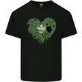 Love Flag Macau Football Mens Cotton T-Shirt Tee Top Black