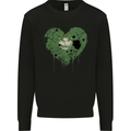 Love Flag Macau Football Mens Sweatshirt Jumper Black