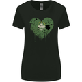 Love Flag Macau Football Womens Wider Cut T-Shirt Black