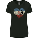 Love Flag Mari El Football Womens Wider Cut T-Shirt Black