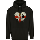 Love Flag N. Ireland Northern Football Rugby Mens 80% Cotton Hoodie Black