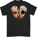 Love Flag N. Ireland Northern Football Rugby Mens Gildan Cotton T-Shirt Black