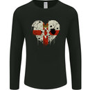 Love Flag N. Ireland Northern Ulster Football Rugby Mens Long Sleeve T-Shirt Black