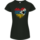 Love Flag Nagorno Karabakh Football Womens Petite Cut T-Shirt Black