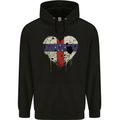 Love Flag Netherlands Antilles Football Childrens Kids Hoodie Black