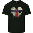 Love Flag Netherlands Antilles Football Kids T-Shirt Childrens Black