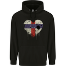 Love Flag Netherlands Antilles Football Mens 80% Cotton Hoodie Black