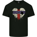 Love Flag Netherlands Antilles Football Mens Cotton T-Shirt Tee Top Black