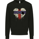 Love Flag Netherlands Antilles Football Mens Sweatshirt Jumper Black