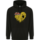 Love Flag Niue Football Childrens Kids Hoodie Black
