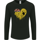 Love Flag Niue Football Mens Long Sleeve T-Shirt Black