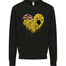Love Flag Niue Football Mens Sweatshirt Jumper Black