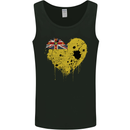 Love Flag Niue Football Mens Vest Tank Top Black