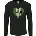 Love Flag Norfolk Island Football Mens Long Sleeve T-Shirt Black