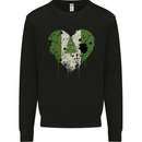Love Flag Norfolk Island Football Mens Sweatshirt Jumper Black