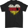 Love Flag North Ossetia Football Mens Gildan Cotton T-Shirt Black
