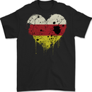 Love Flag North Ossetia Football Mens Gildan Cotton T-Shirt Black