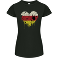 Love Flag North Ossetia Football Womens Petite Cut T-Shirt Black