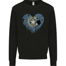 Love Flag Northern Mariana Islands Football Mens Sweatshirt Jumper Black