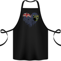 Love Flag Pitcairn Islands Football Cotton Apron 100% Organic Black