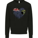 Love Flag Pitcairn Islands Football Mens Sweatshirt Jumper Black