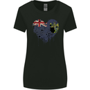 Love Flag Pitcairn Islands Football Womens Wider Cut T-Shirt Black