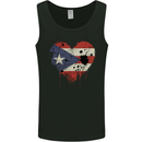Love Flag Puerto Rico Football Mens Vest Tank Top Black