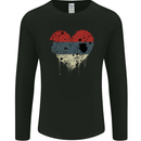 Love Flag Republika Srpska Football Mens Long Sleeve T-Shirt Black