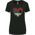 Love Flag Republika Srpska Football Womens Wider Cut T-Shirt Black
