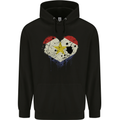 Love Flag Saba Football Childrens Kids Hoodie Black
