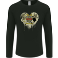 Love Flag Saint Barthelemy Football Mens Long Sleeve T-Shirt Black