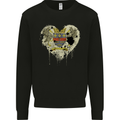 Love Flag Saint Barthelemy Football Mens Sweatshirt Jumper Black